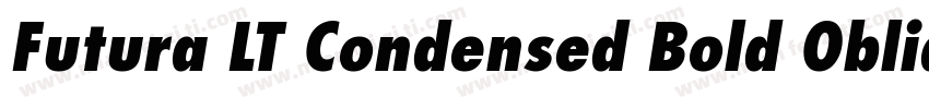 Futura LT Condensed Bold Oblique字体转换